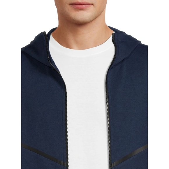 Russell Men's Active Fusion Knit Jacket in navy size S..used - Picture 4 of 5